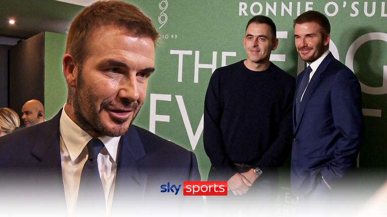 David Beckham talks of going to the snooker halls with his team-mates after Manchester United training and feels Ronnie O'Sullivan could be the greatest snooker player of all time