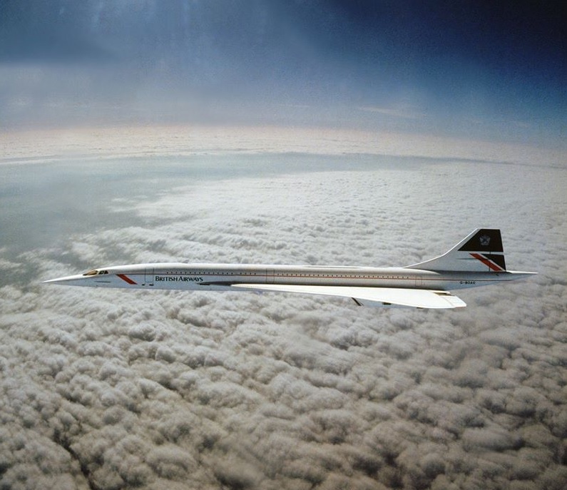 This is the only photo ever taken of a Concorde at supersonic speeds. Concorde had to actually slow down from Mach 2 to Mach 1.5 in order for an RAF jet (with a photographer on board) to be able to catch up to it in flight.