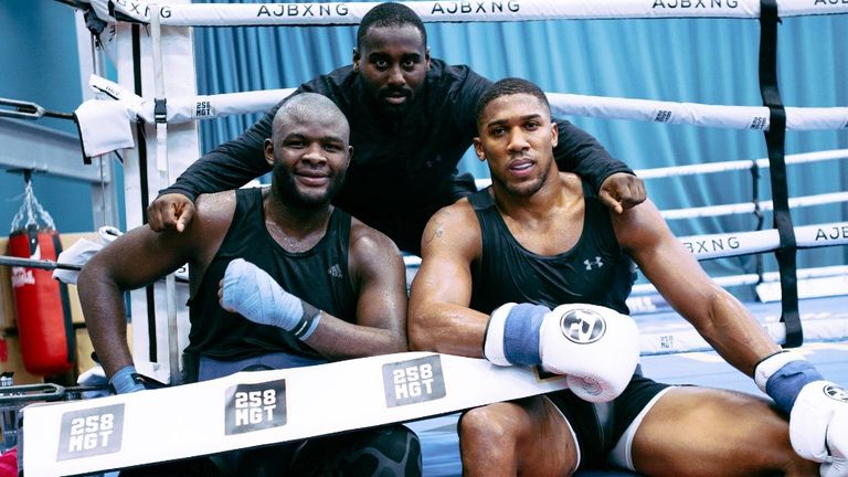 Martin Bakole, David Ghansa and Anthony Joshua