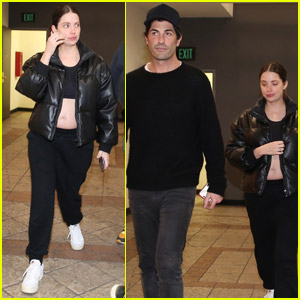 Ashley Benson Shows Off Her Bare Bump While Grabbing Dinner with Husband Brandon Davis