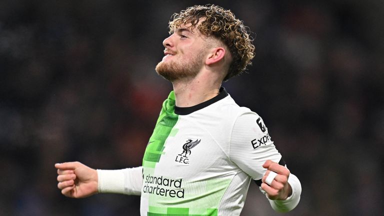 Harvey Elliott prepares to celebrate only for his strike to be ruled out by VAR for an offside