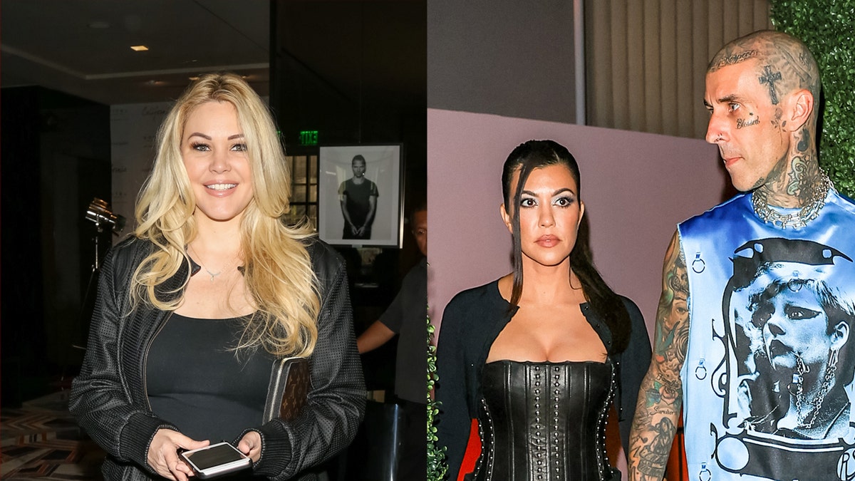 Shanna Moakler, Kourtney Kardashian, Travis Barker side by side