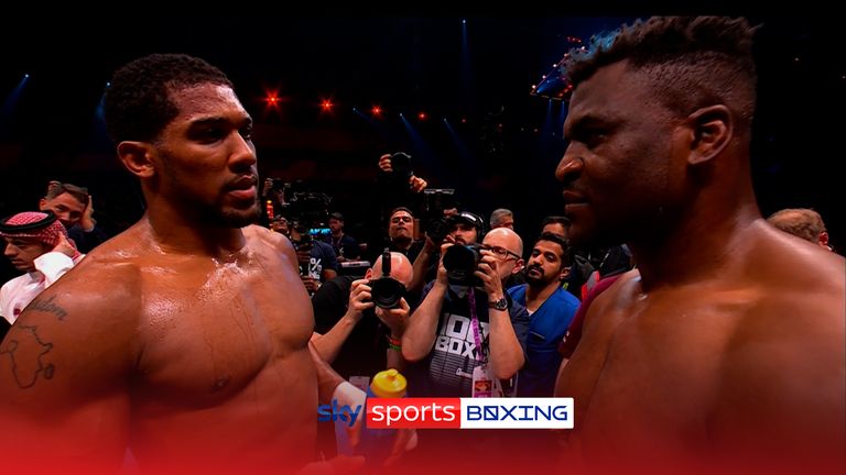 Anthony Joshua Francis Ngannou post-fight