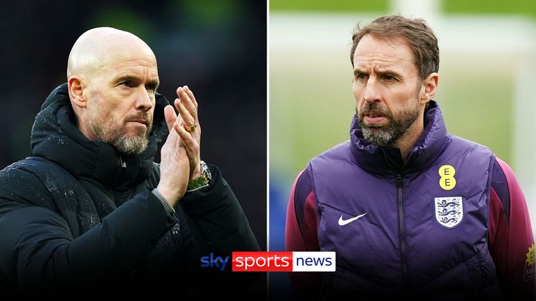 Sky Sports' Peter Smith discusses Erik ten Hag's position in charge of Man Utd and whether it is under threat with new Man Utd investor Sir Jim Ratcliffe reportedly considering hiring England boss Gareth Southgate.