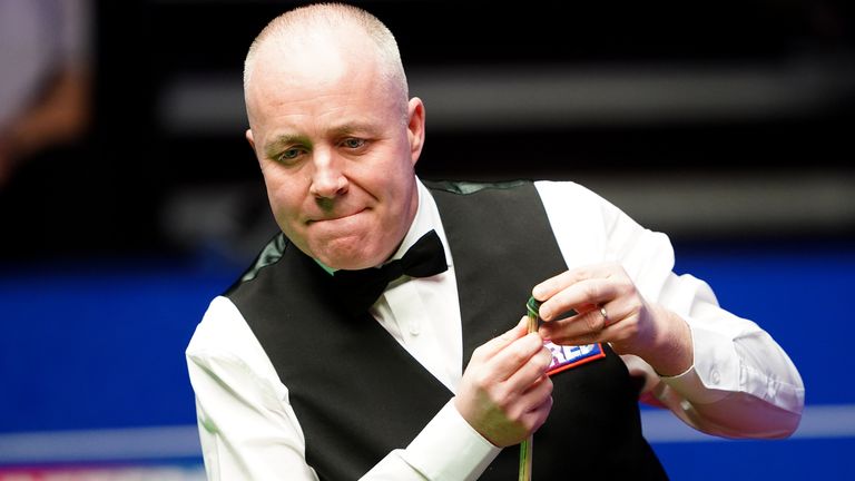 John Higgins was looking to make a 'golden ball' 167 break and scoop just shy of £400,000 but ran out of position on the yellow