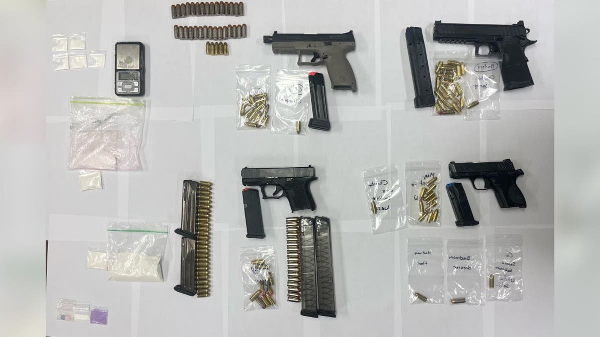 Guns drugs and ammo found at migrant squatter home