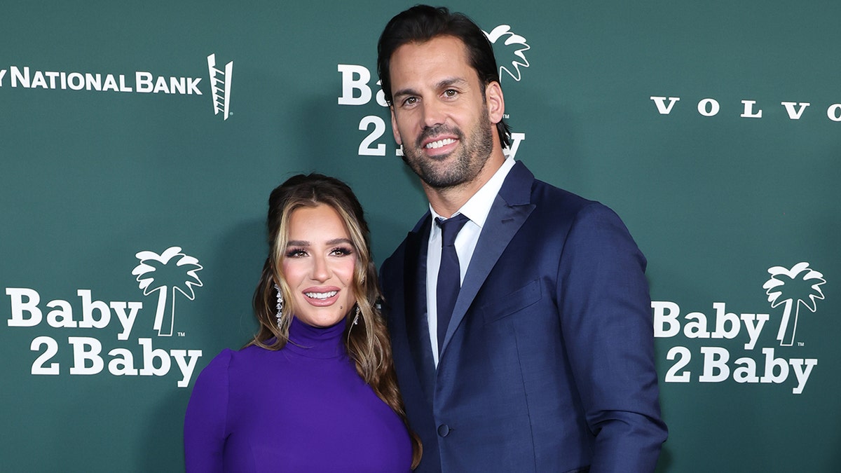 Jessie and Eric Decker at the baby2baby gala