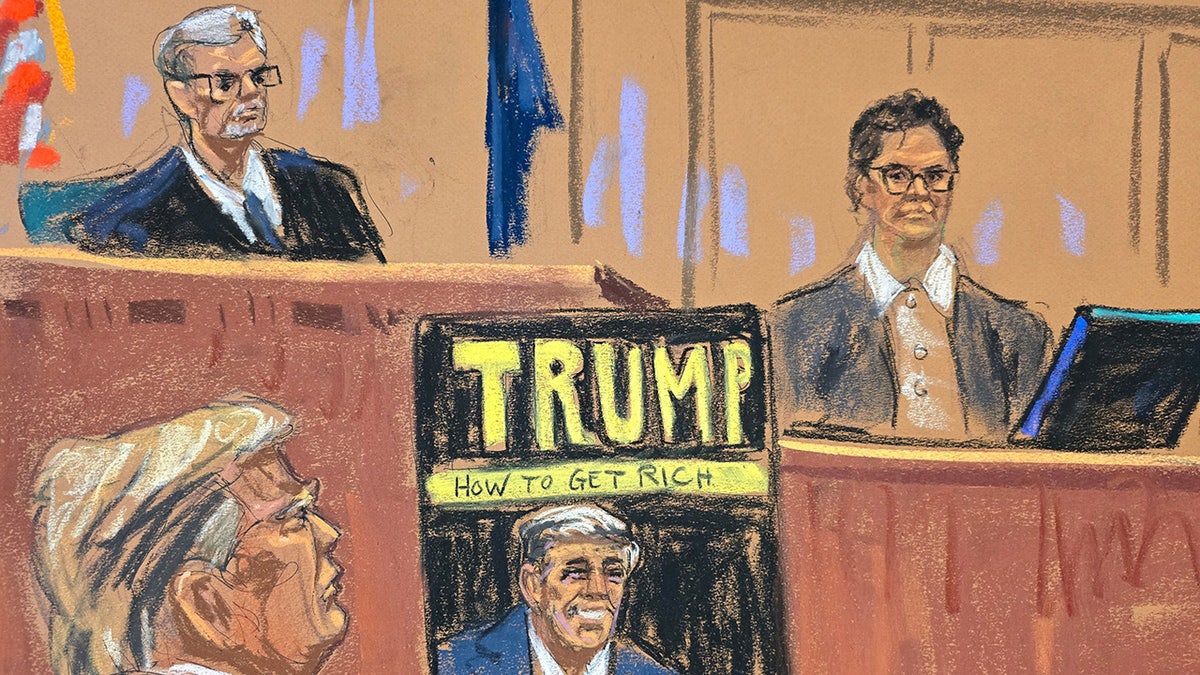 Sally Franklin gives testimony during former U.S. President Donald Trump's criminal trial