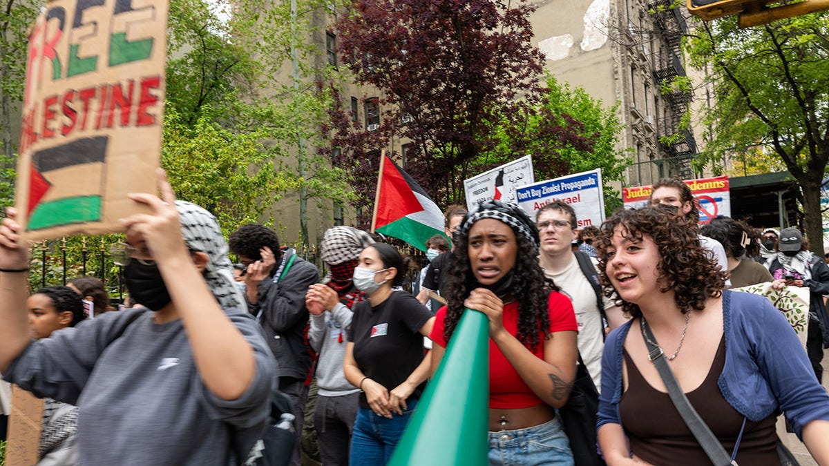 anti-Israel Columbia demonstrators