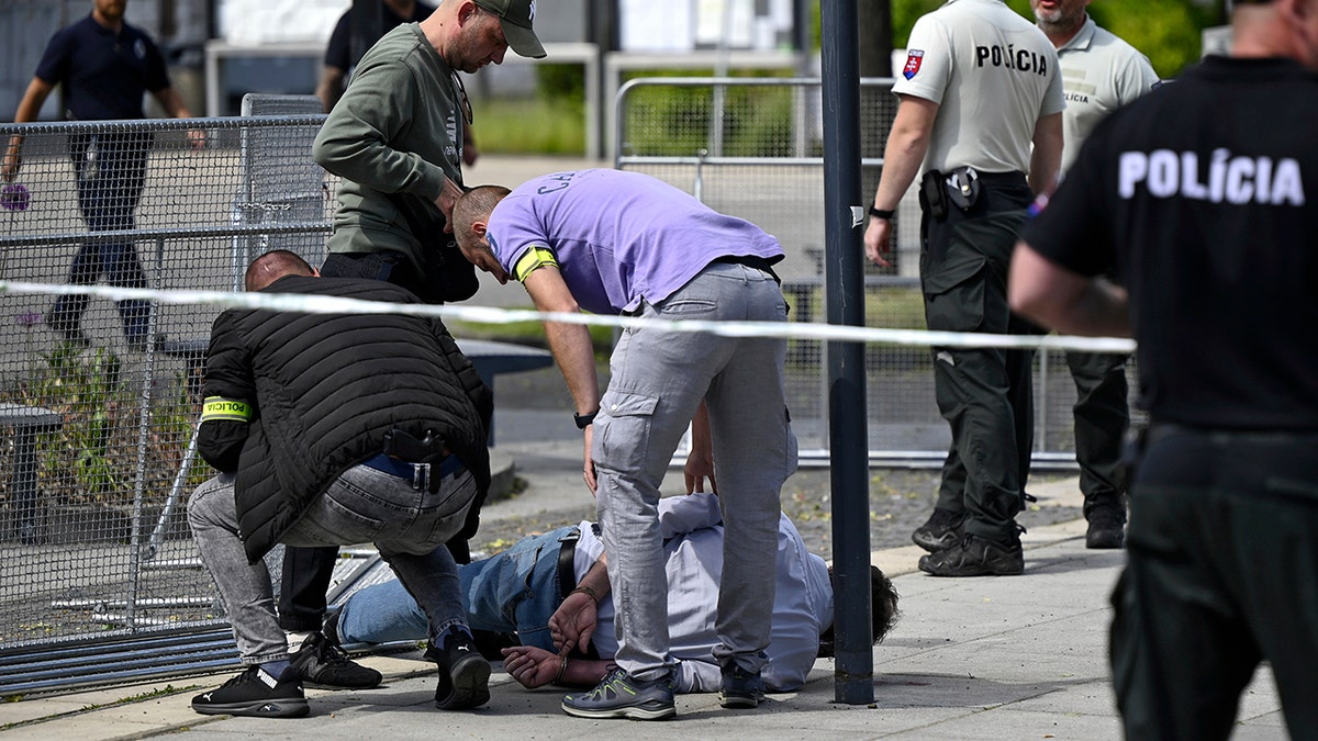 A suspect being arrested