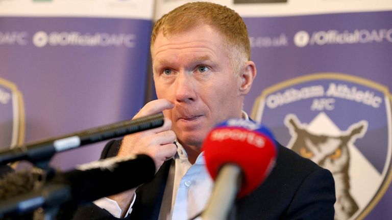 Paul Scholes at Oldham