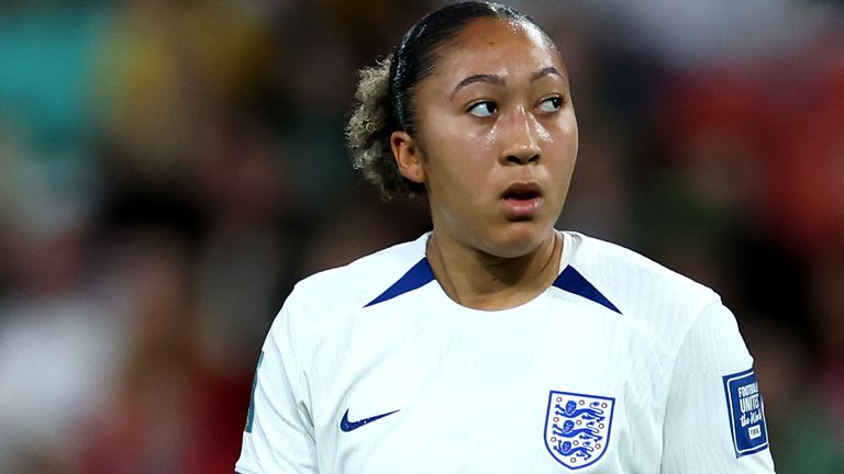 Lauren James was sent off in the second half against Nigeria after a VAR referral