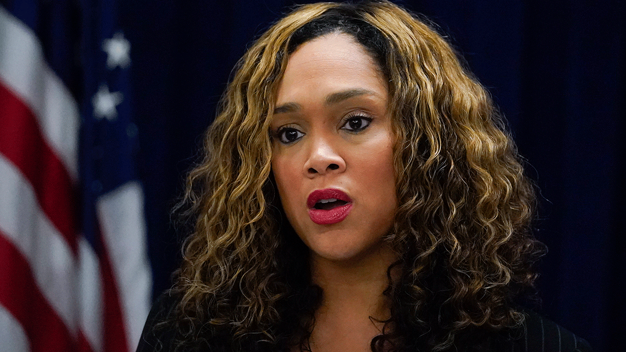 Marilyn Mosby speaks at Baltimore news conference