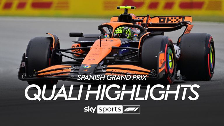 McLaren's British driver Lando Norris competes in the qualification session at the Circuit de Catalunya on June 22, 2024 in Montmelo, on the outskirts of Barcelona, during the Spanish Formula One Grand Prix. (Photo by MANAURE QUINTERO / AFP) (Photo by MANAURE QUINTERO/AFP via Getty Images)