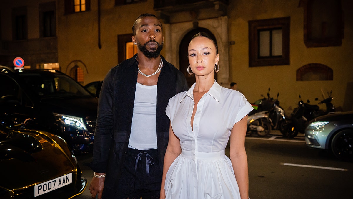 Tyrod Taylor and Draya Michele in Milan