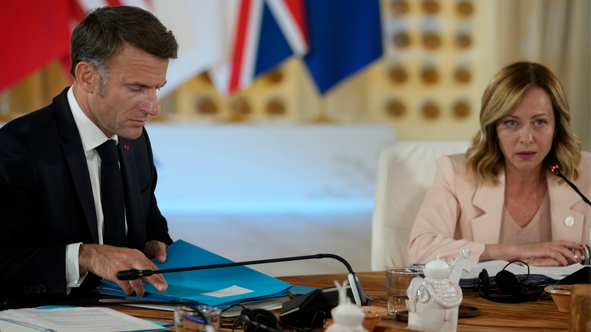 Macron and Meloni at G-7