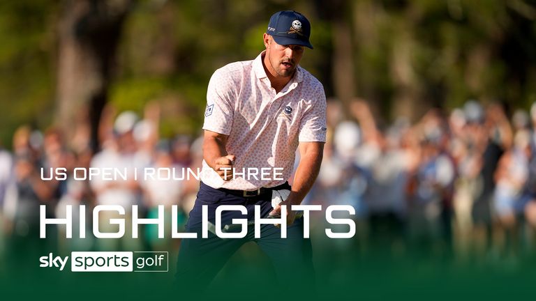 Highlights from the third  round of the US Open at Pinehurst No 2.