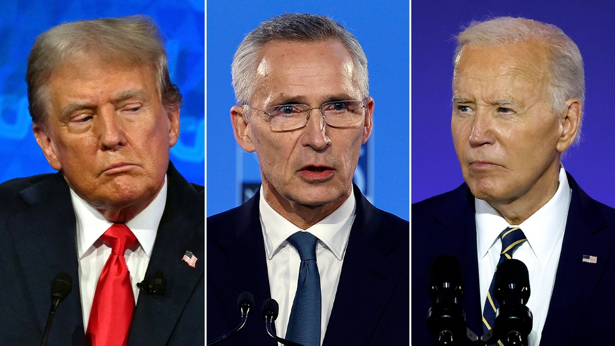 Trump Biden NATO Stoltenberg