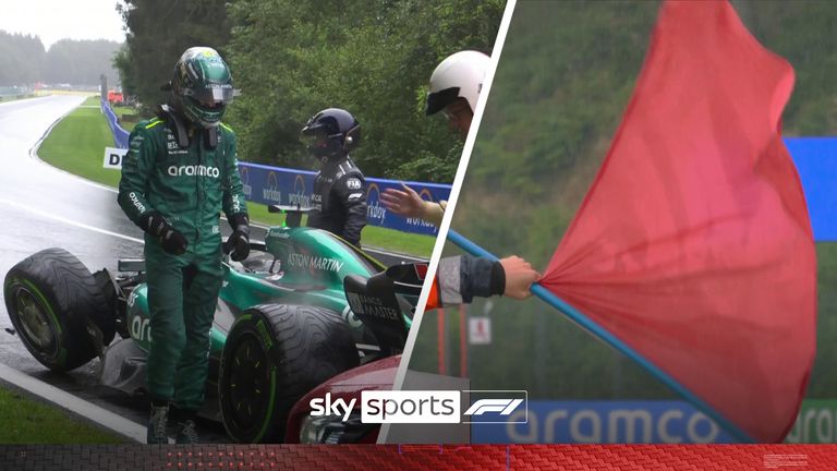 Lance Stroll has a big crash at Eau Rouge bringing out the red flag during P3 ahead of the Belgian GP. 