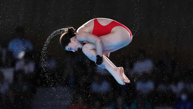 Great Britain's Andrea Spendolini-Sirieix during the Women's 10m Platform Final at the Aquatics Centre on the eleventh day of the 2024 Paris Olympic Games in France. Picture date: Tuesday August 6, 2024.