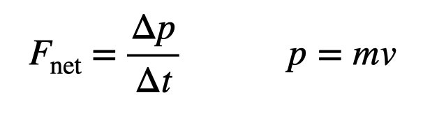 Newton second equations