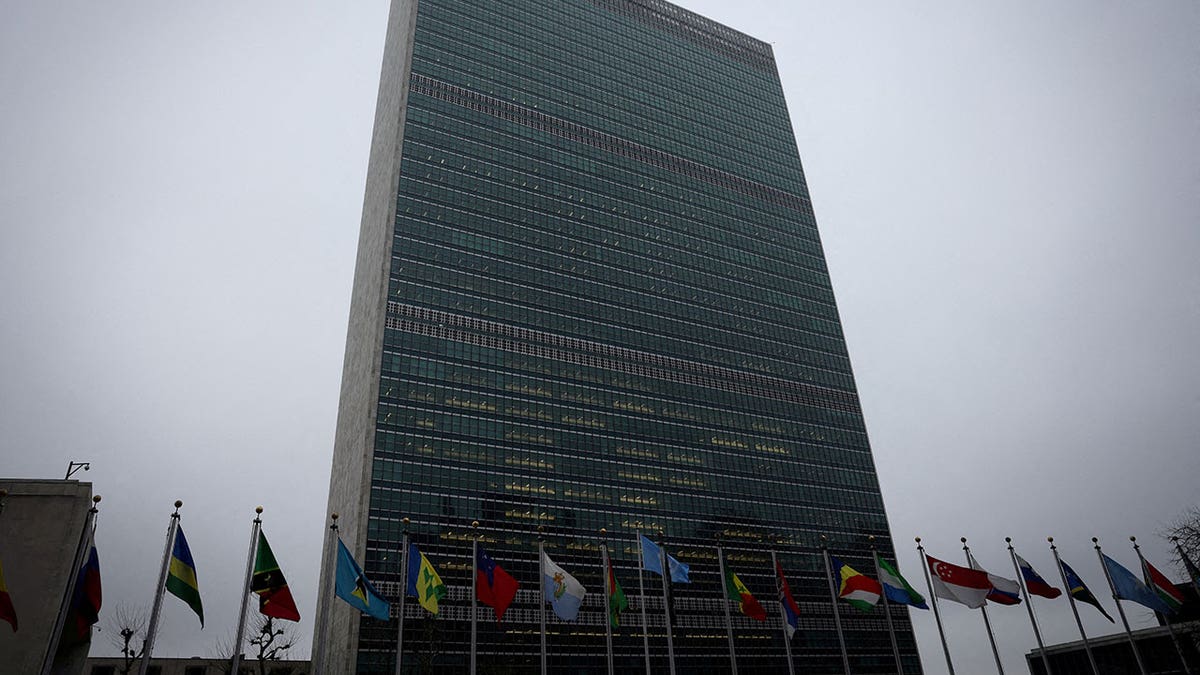 The United Nations building is pictured in New York City, U.S., February 23, 2023.