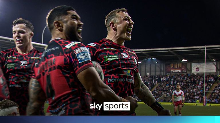 Josh Charnley scored a crucial try for Leigh to go level with Danny McGuire on the all-time Super League try-scorers list with 247