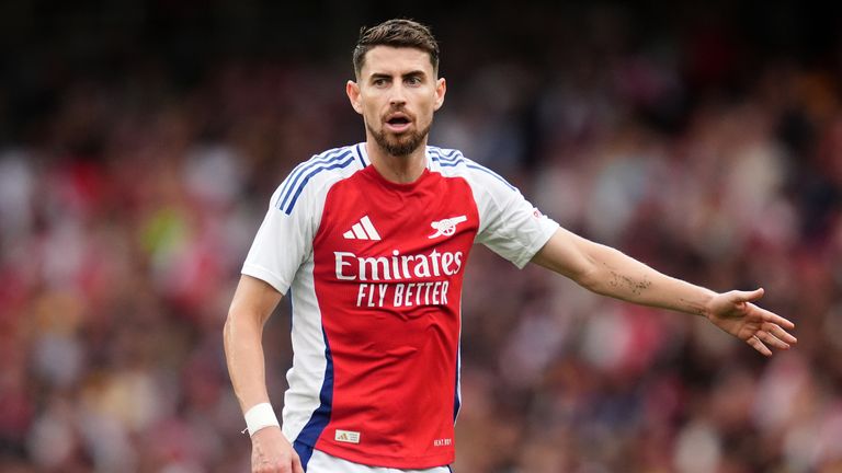 Arsenal midfielder Jorginho.