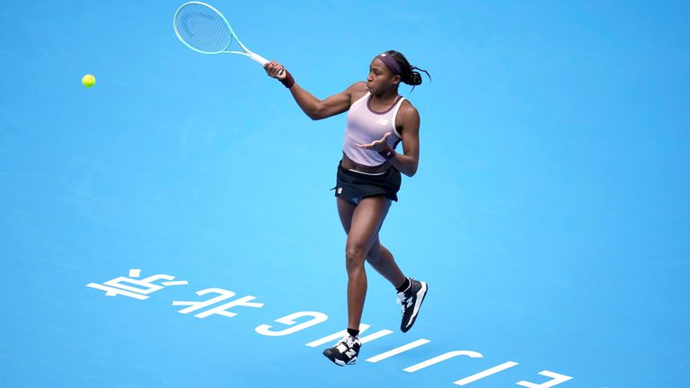 Gauff dominated with her forehand in the final set