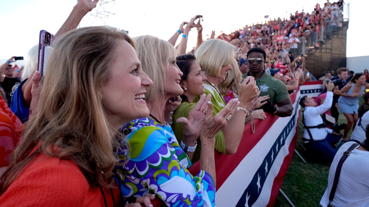 Attendees at Trump rally