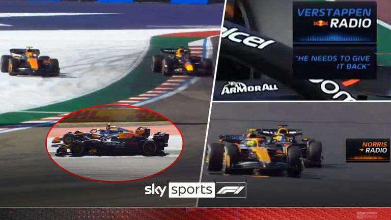 Norris and Verstappen heated radio messaged after ovretake!