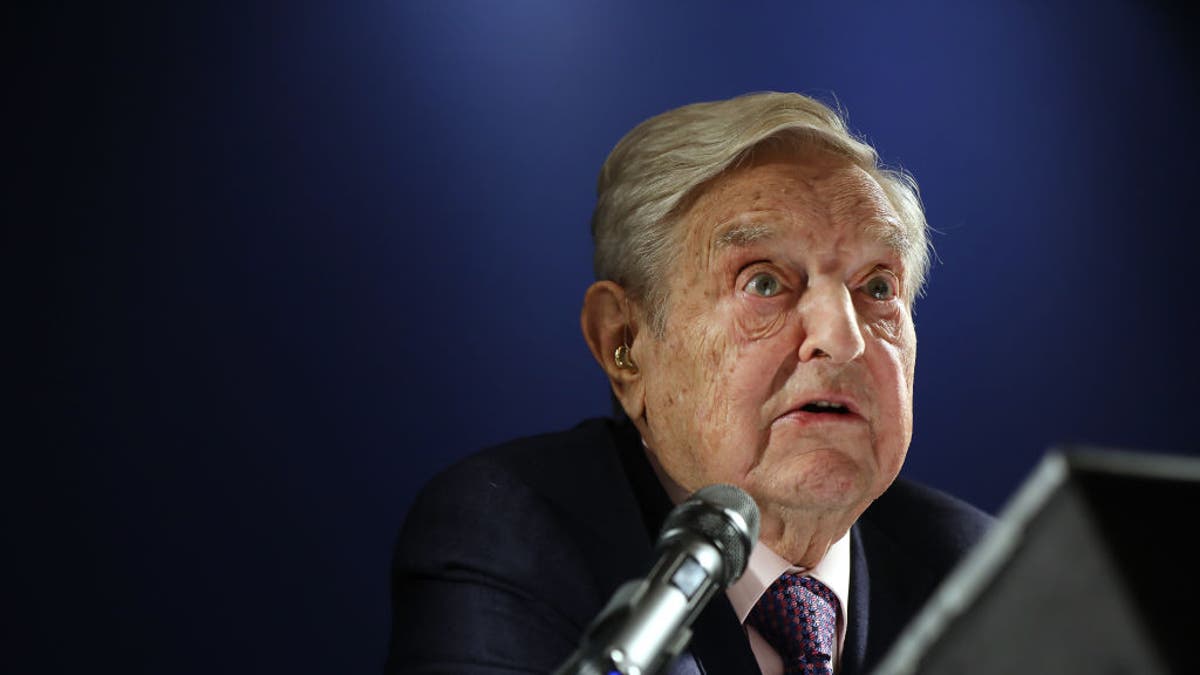 George Soros, billionaire and founder of Soros Fund Management LLC, speaks at an event on day three of the World Economic Forum in Davos, Switzerland, on Thursday, Jan. 24, 2019.