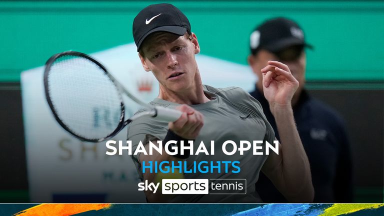 Highlights of the Shanghai Masters final match between Jannik Sinner and Novak Djokovic.