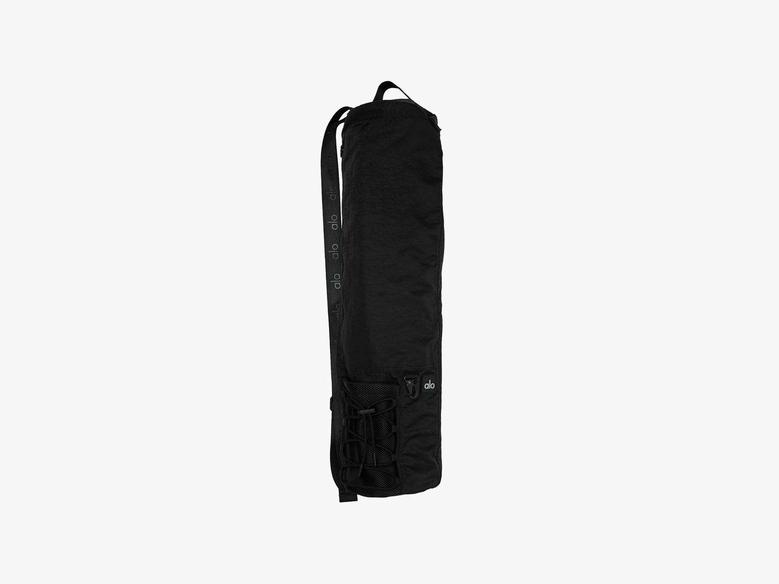 Alo Yoga Mat Bag a black drawstring bag