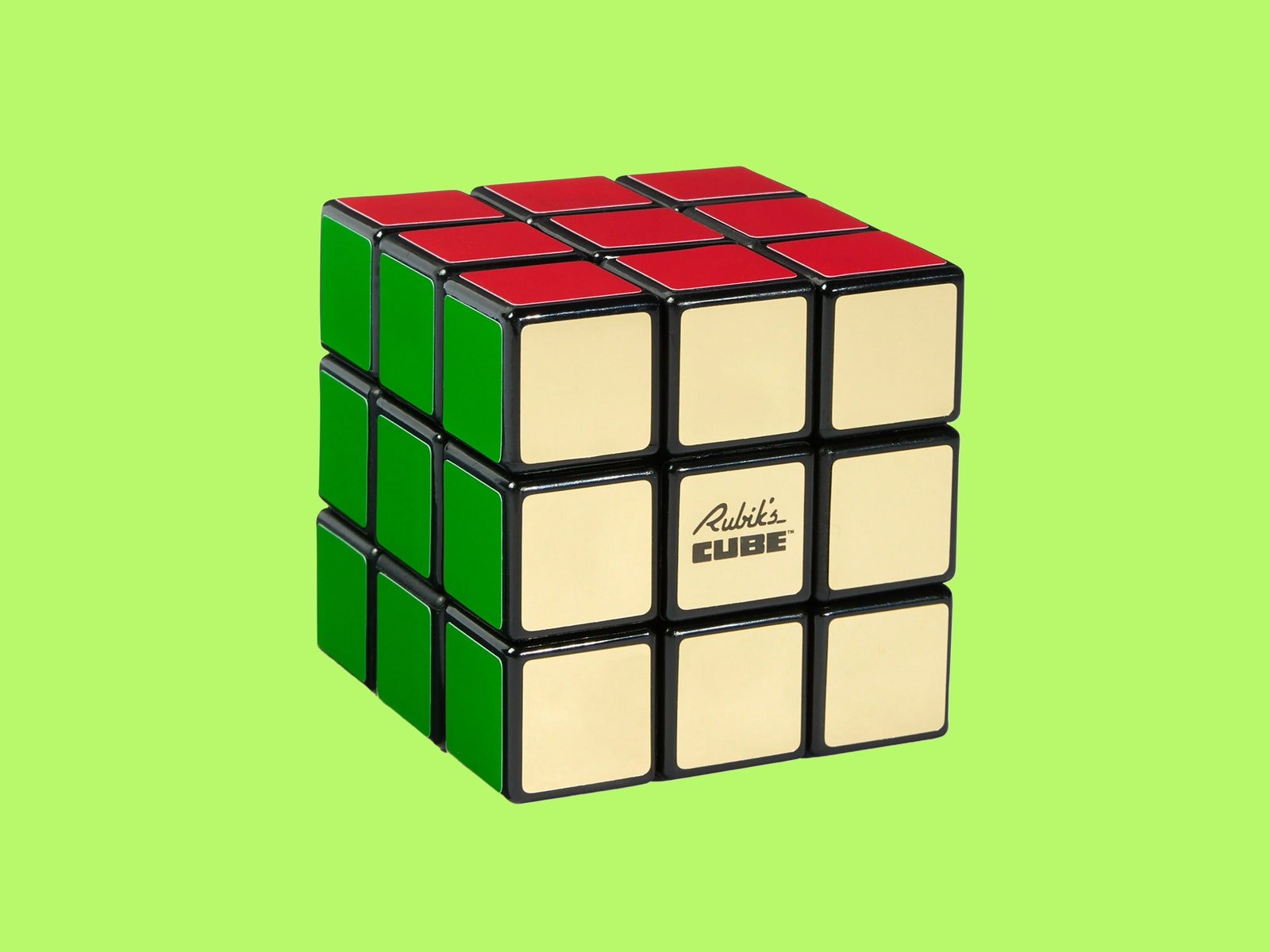 Rubik's Cube a multifaced 3D cube with different color squares on each face