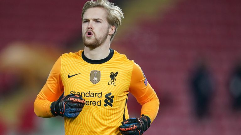 Caoimhin Kelleher started in goal for Liverpool against Ajax