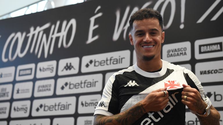 Vasco da Gama loaned Philippe Coutinho from Aston Villa in July but are currently 12th in the 20-team Brazilian top flight