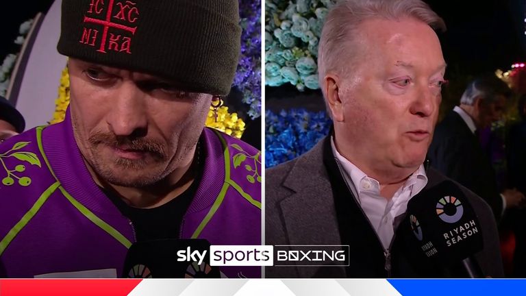 Oleksandr Usyk gave his thoughts ahead of Saturday's huge heavyweight clash with Tyson Fury, while promoter Frank Warren has backed his man to get the stoppage and avenge his defeat in the first fight.