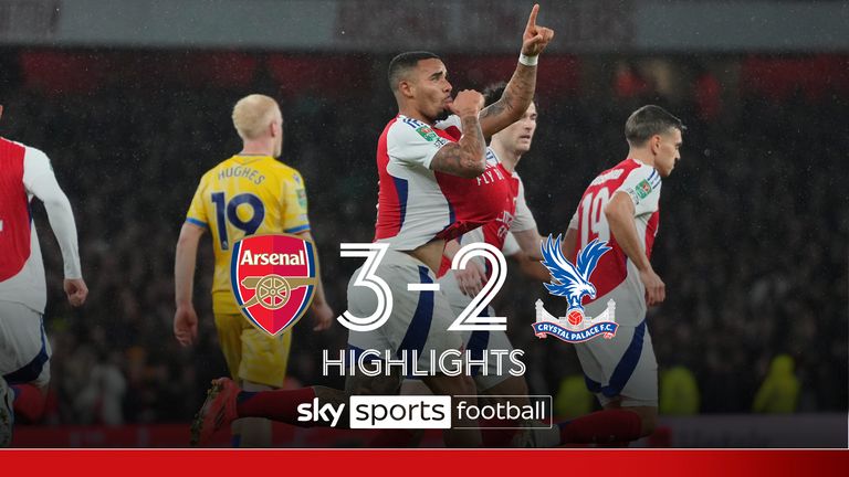 Arsenal 3-2 Crystal Palace | Carabao Cup highlights