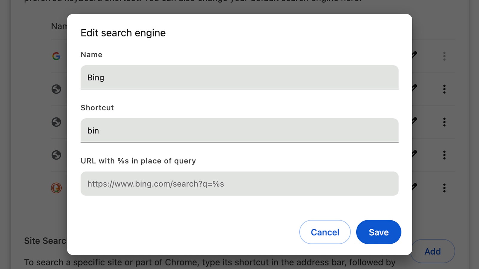 You can add any search engine to Chrome.