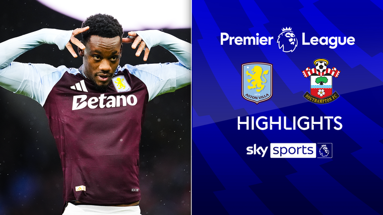 Aston Villa-Southampton Premier League HLs.