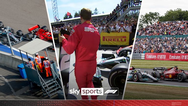 With Lewis Hamilton set to drive for Ferrari this year, check out some of his best previous battles with the team in the past.