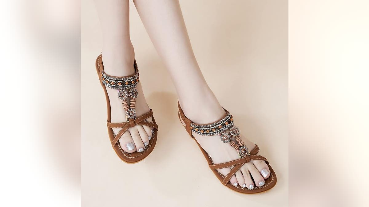 These sandals go great with any summer outfit. 