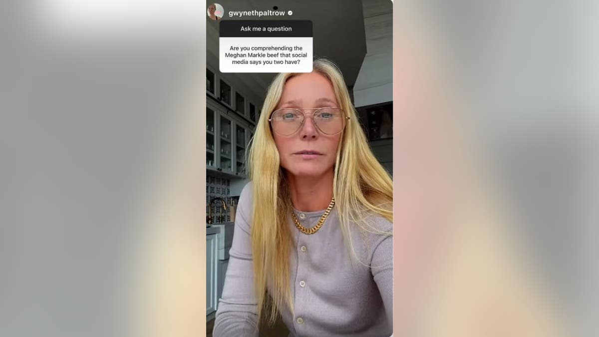 Paltrow on her Instagram story