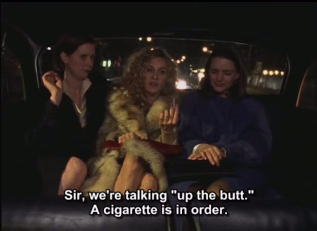 sex and the city up the butt meme