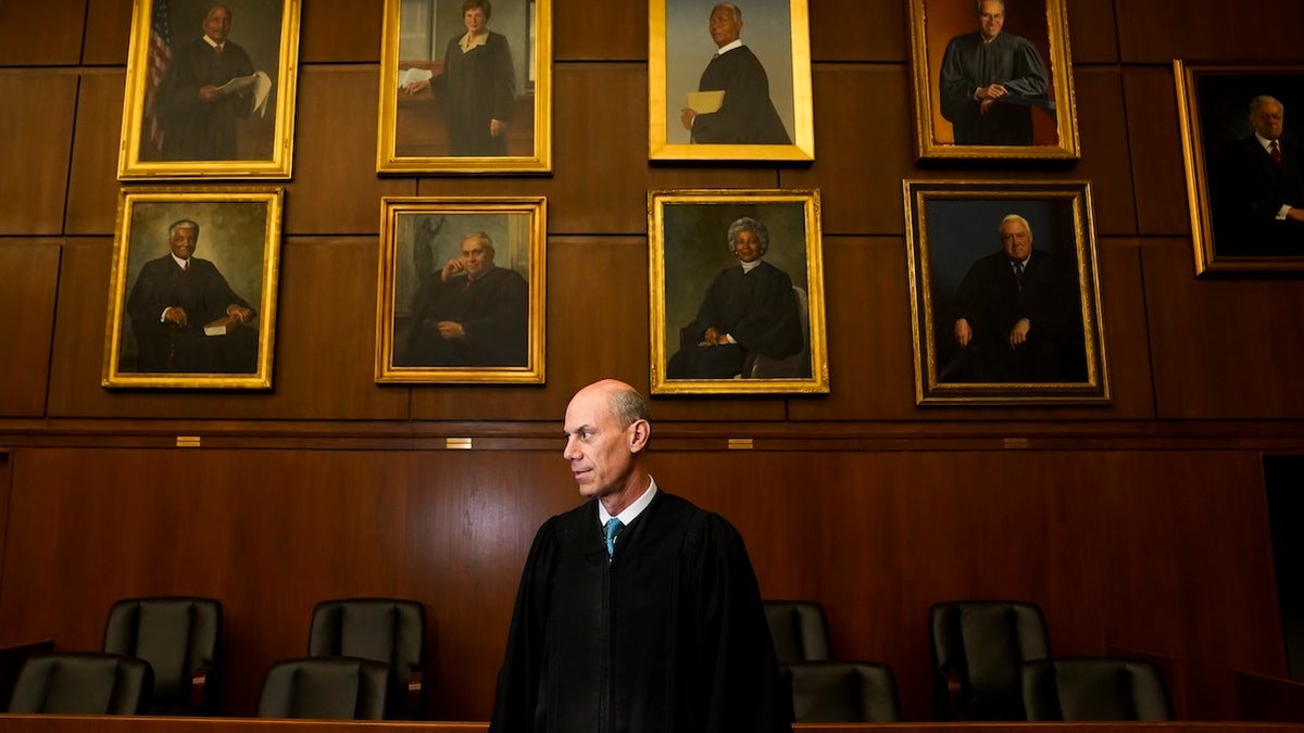 Judge James E. Boasberg, chief judge of the Federal District Court in DC, stands for a portrait