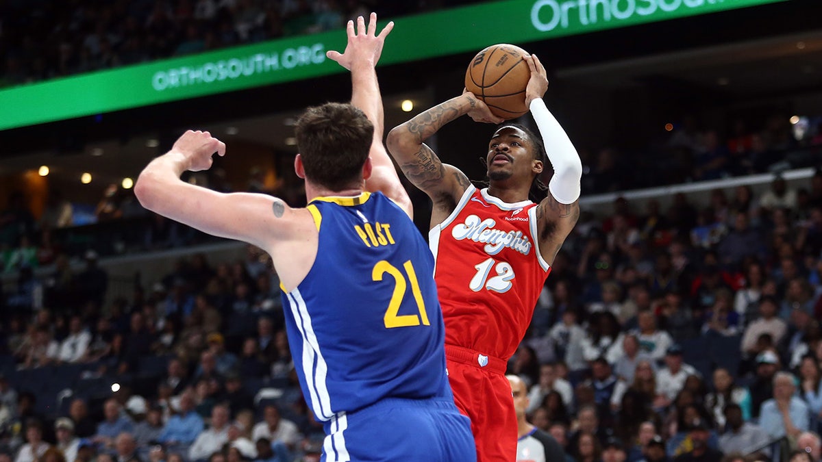 Ja Morant shoots