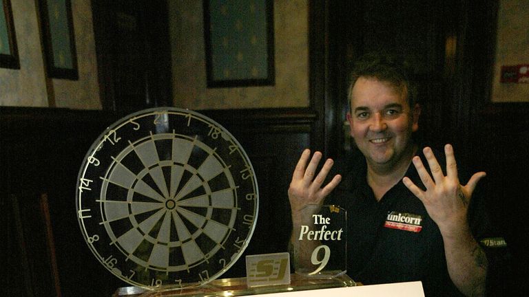 All Phil Taylor's nine-darters which took place in front of the Sky Sports cameras! Including TWO in the same match...