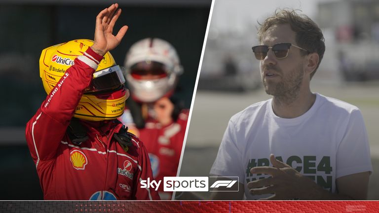 
Sebastian Vettel's ADVICE for Lewis Hamilton to succeed at Ferrari