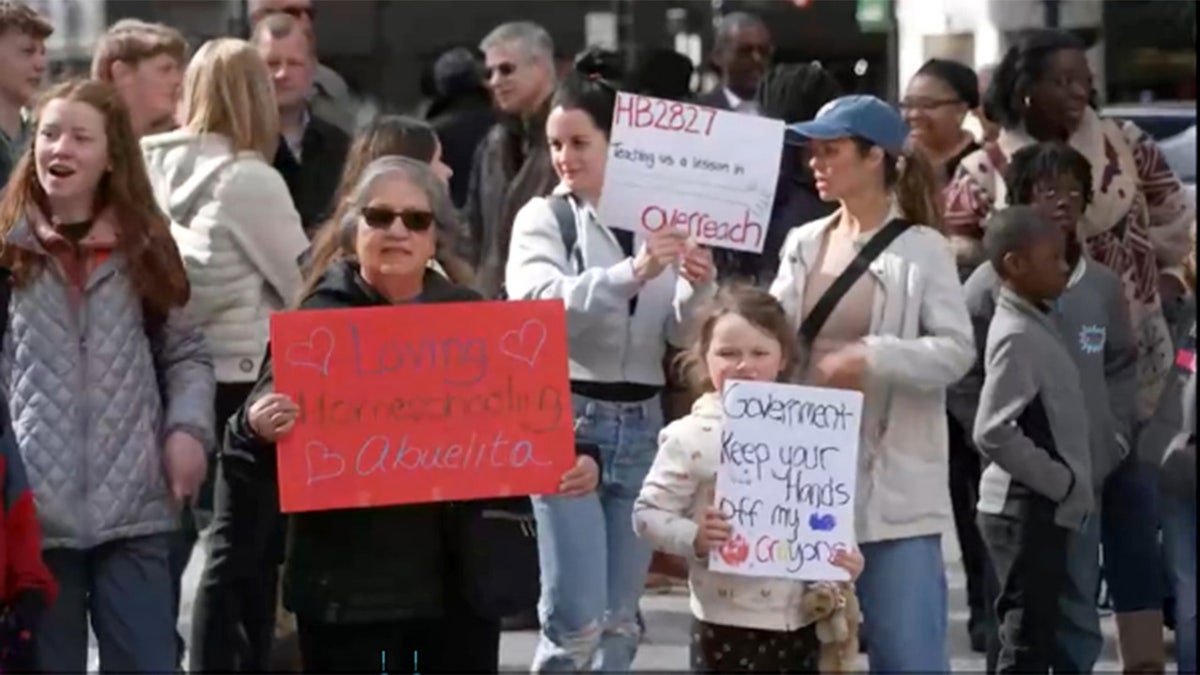 Rally against homeschooling bill